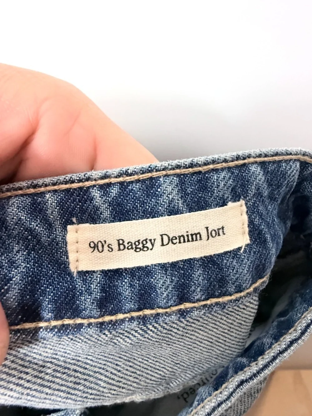 Cotton On 90's Baggy Jort Short Size 24 Denim Baggy Relaxed Fit Cotton (S)